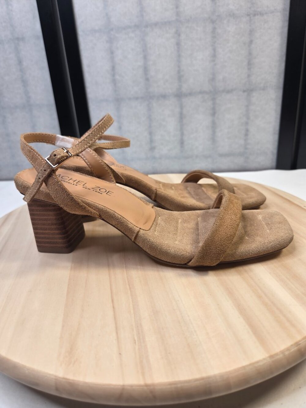 Rachel Zoe Olivia Tan Suede Sandals Women US 8M
